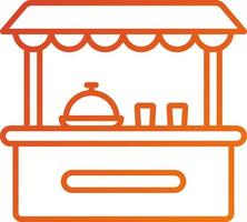 Food Stand Icon Style vector
