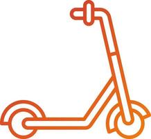 Kick Scooter Icon Style vector