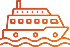 Ferry Boat Icon Style vector