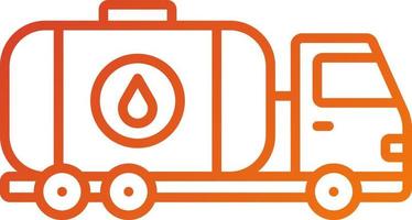 Water Tanker Icon Style vector