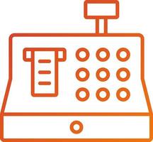 Cash Register Icon Style vector