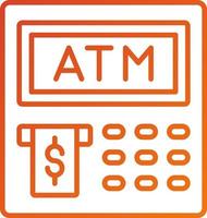 ATM Icon Style vector