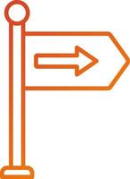 Direction Sign Icon Style vector