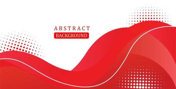 red background with curve vector