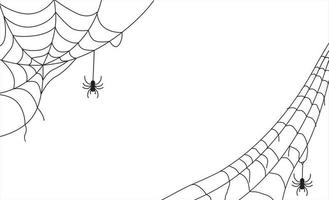 spider web background for halloween design vector