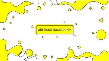 abstract yellow geometric background vector