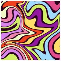 An abstract colorful psychedelic wavy background. vector