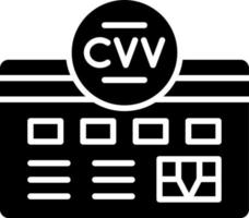 Cvv Icon Style vector