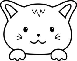 gato dibujo vectorial vector