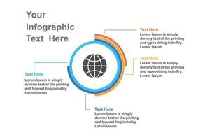 Circle infographic template for presentations, advertising, layouts, annual reports. vector