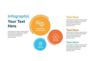 Circle infographic template for presentations, advertising, layouts, annual reports. vector