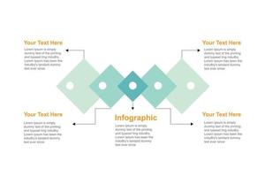 negocio infografía diseño modelo. elemento de cuadro, grafico, diagrama para presentaciones vector