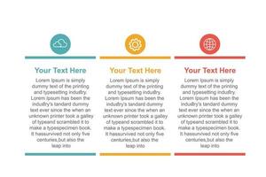 business infographics design template with icons and 3 options or steps. can be used for process diagram, flow chart. vector