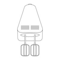 Hand mixer icon vector