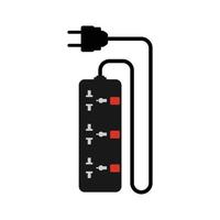 extension cord simple vector icon