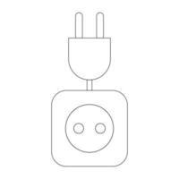 extension cord simple vector icon