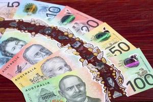 New banknotes from Australia a background photo