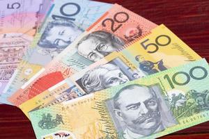 Banknotes from Australia a background photo