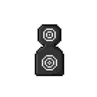 black target body in pixel art style vector