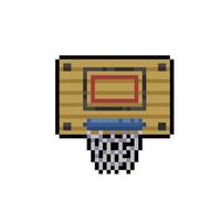 basket ring in pixel art style vector