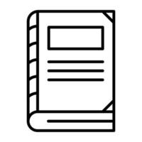 Closed Book vector icon