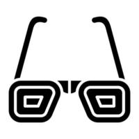 3d Glasses vector icon