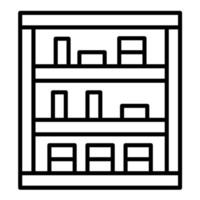 Bookshelf vector icon