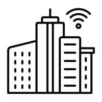 Smart City vector icon