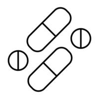 Pills vector icon