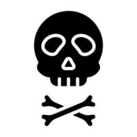 icono de vector de calavera