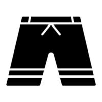 icono de vector de pantalones cortos