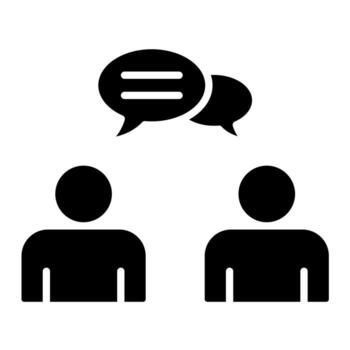 Interview vector icon