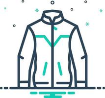 icono de mezcla para chaqueta vector