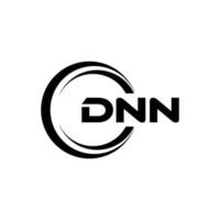 DNN letter logo design in illustration. Vector logo, calligraphy designs for logo, Poster, Invitation, etc.