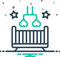mix icon for nursery vector