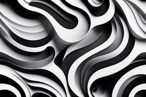 Black and white background with a wavy pattern photo