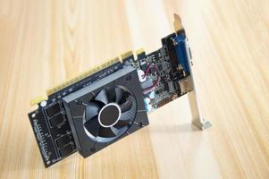side view of computer graphics card photo