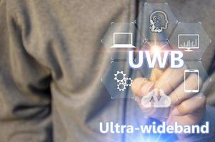 Ultra-wideband UWB is a short-range radio communication technology on bandwidths of 500MHz or greater and at very high frequencies. Overall, it works similarly to Bluetooth and Wi-Fi. photo