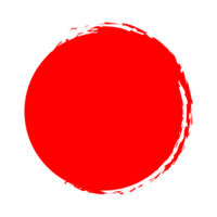 rosso spazzola cerchio png