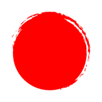 mano pintado grunge circulo png