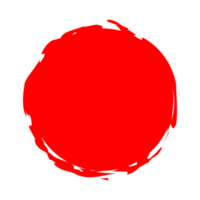 Red Brush Circle Png