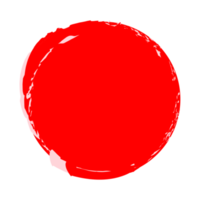 Red Brush Circle Png