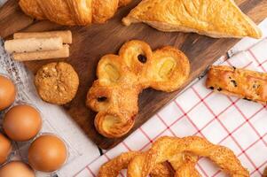 arrangement of delicious bread photo