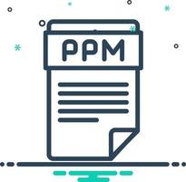 mezcla icono para ppm vector