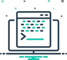 mix icon for terminal vector
