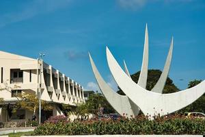 Bicentennial monument in town victoria Seychelles photo