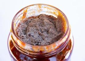 close up view of moldy jam photo