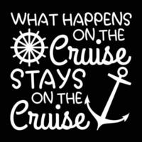 What happens cruise stays on the cruise summer vacation vector