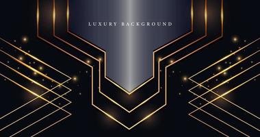 Abstract luxury golden geometric background vector