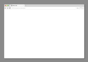 Internet web navegador ventana interfaz, página lengüeta vector